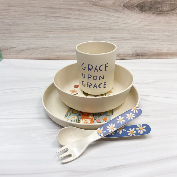 Our Lady of Perpetual Flourishing Children's Tableware Set Crossroads Collective