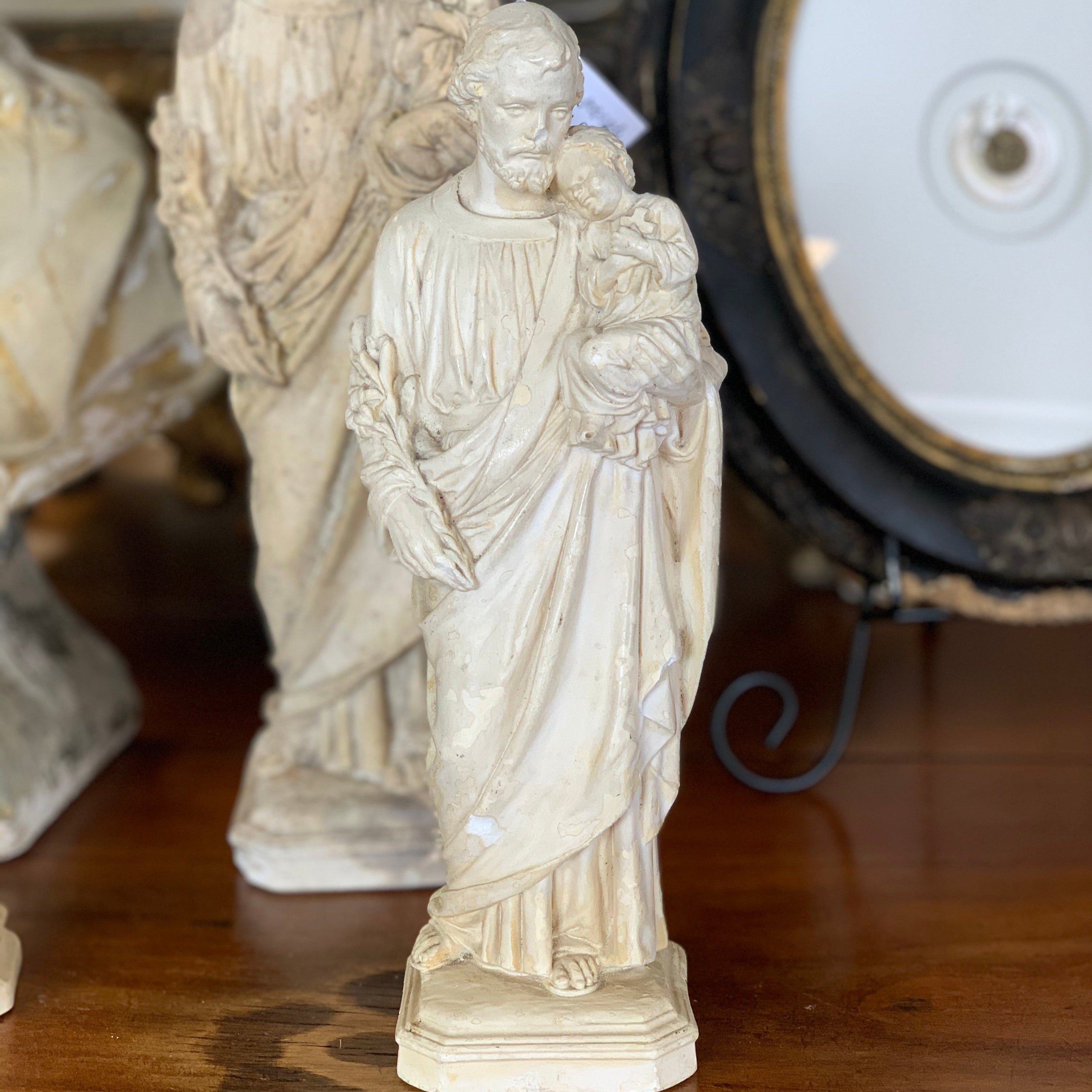 Antique Petite Joseph Statue Antiques Crossroads Collective