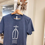 Catholic Charities of Acadiana T-Shirt- Navy Clothing & Apparel Crossroads Collective