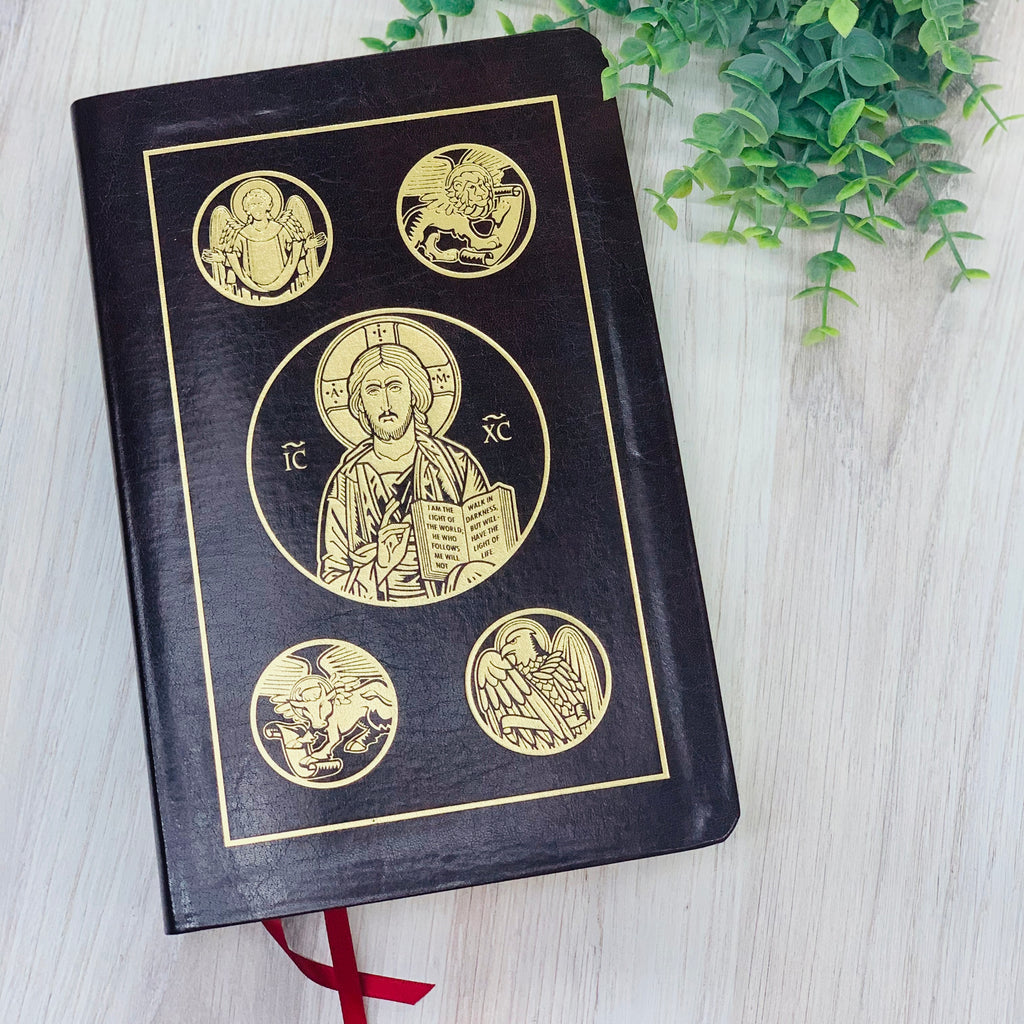 Ignatius Bible: Revised Standard Version, Burgundy Leather Bibles & Missals Crossroads Collective