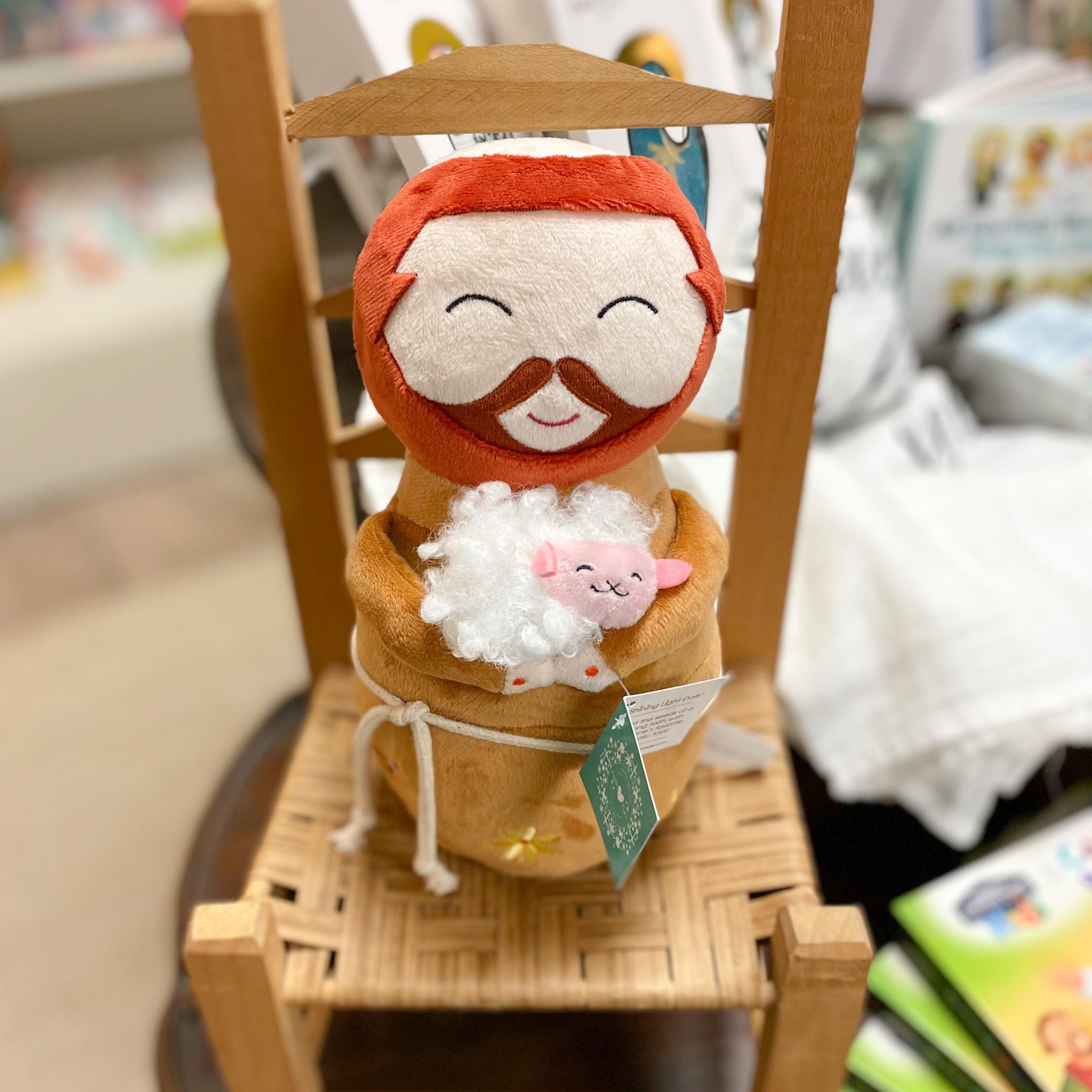 St. Francis of Assisi 10" Plush Shining Light Doll No Type Crossroads Collective