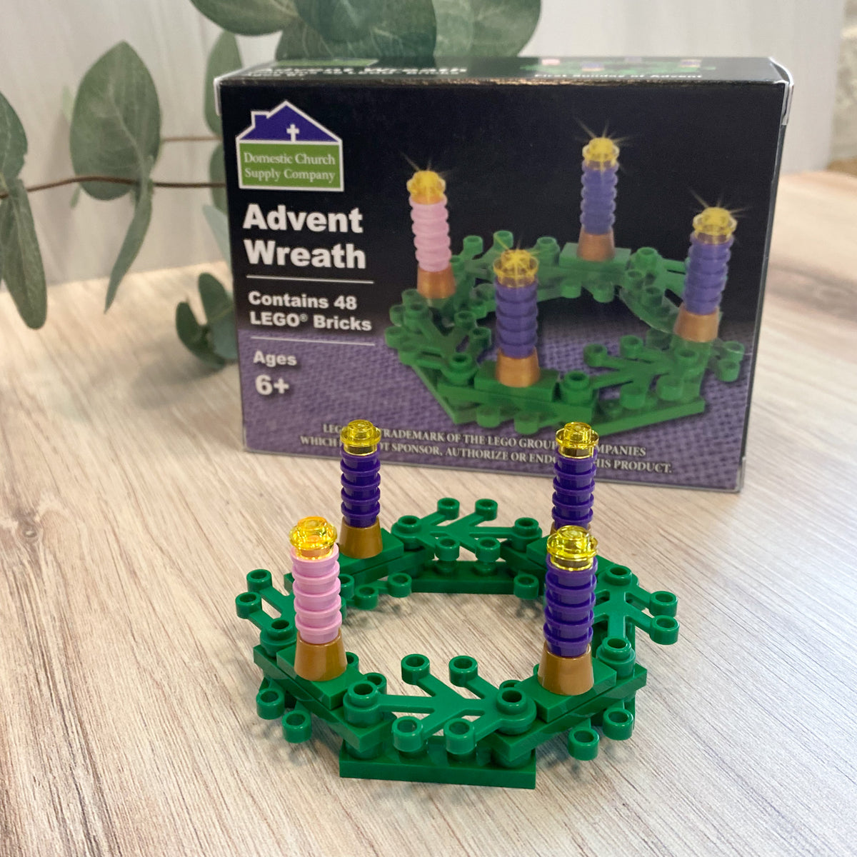 LEGO Brick Advent Wreath Christmas Crossroads Collective