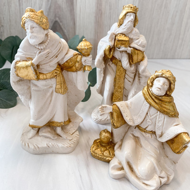 Fontanini Golden Edition Three Kings Set Christmas Crossroads Collective