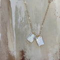 Mother of Pearl Scapular Necklace Jewelry Crossroads Collective