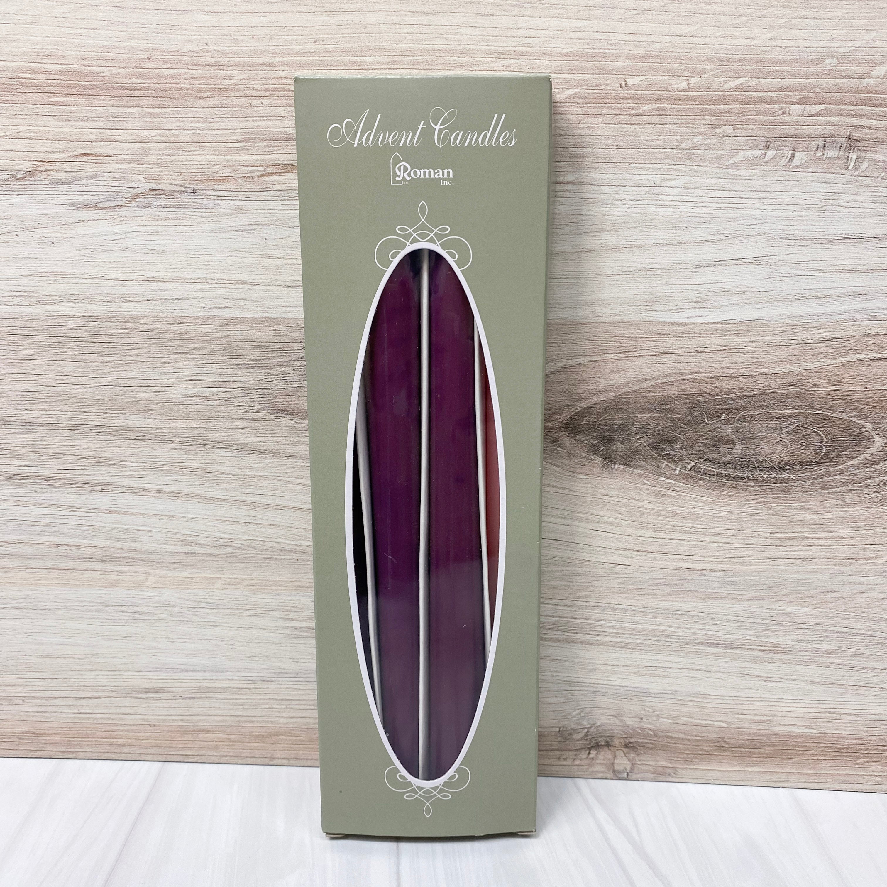 Advent Candle 4 Piece Set Religious & Ceremonial Crossroads Collective