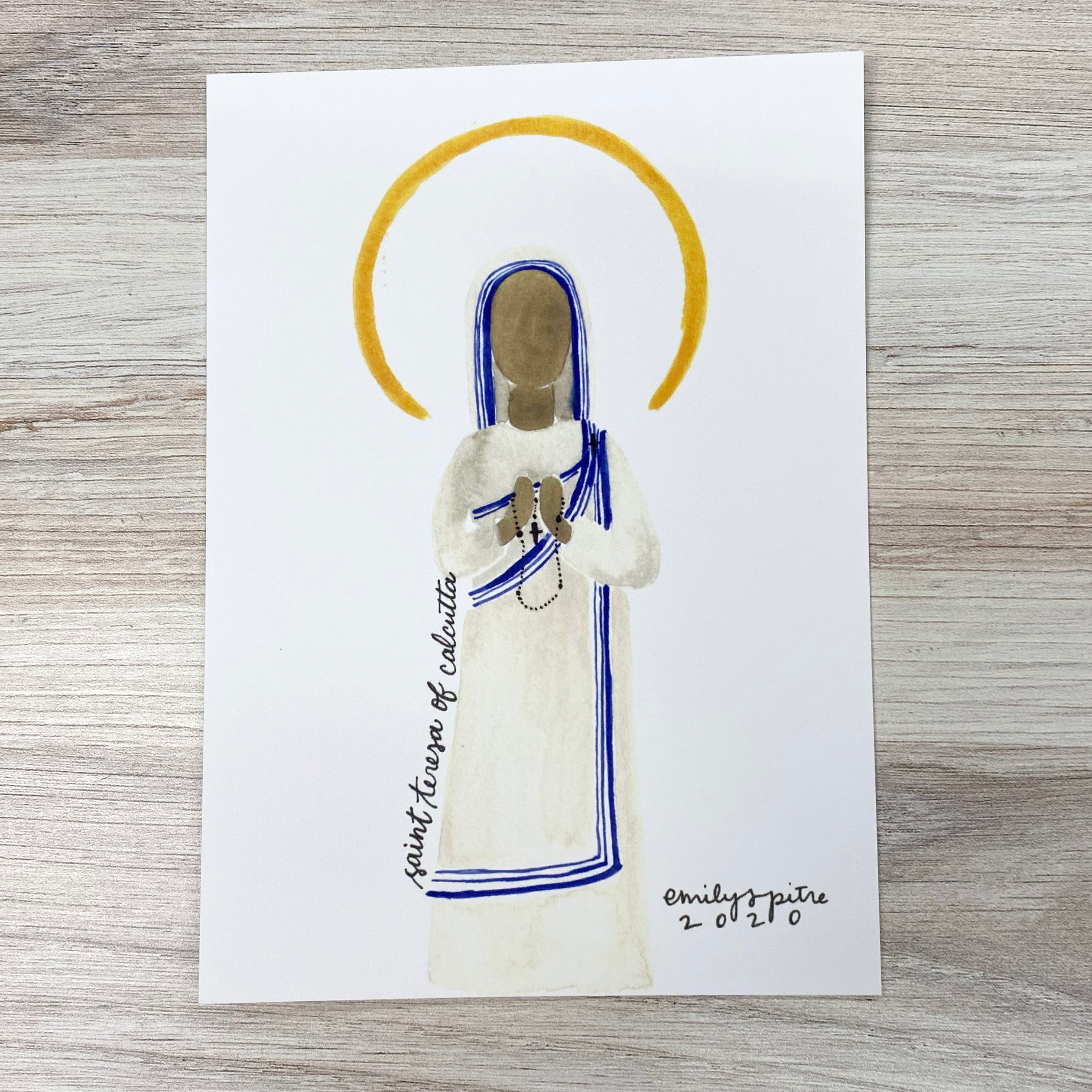 St. Teresa of Calcutta Print Artwork Crossroads Collective