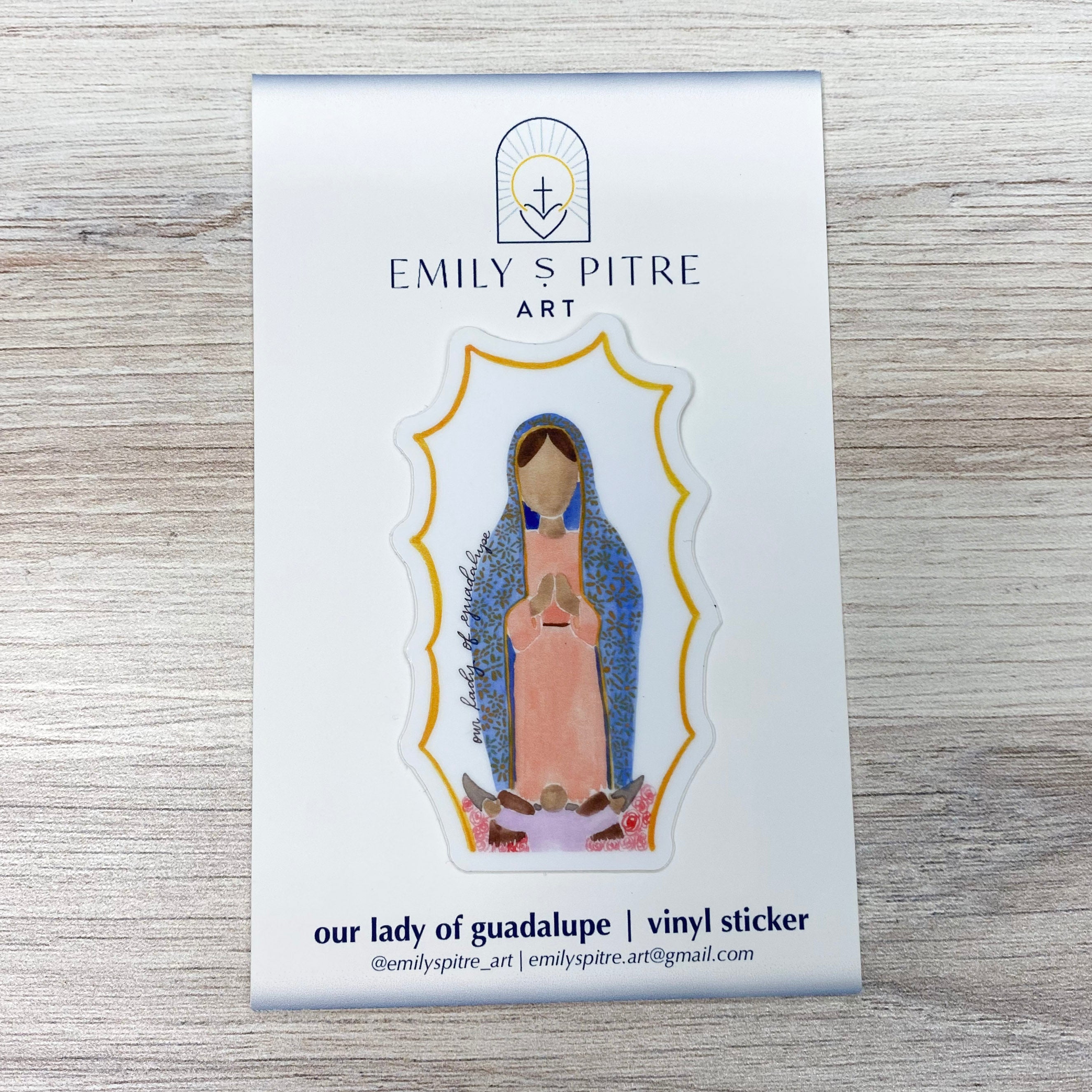 Our Lady of Guadalupe Sticker No Type Crossroads Collective