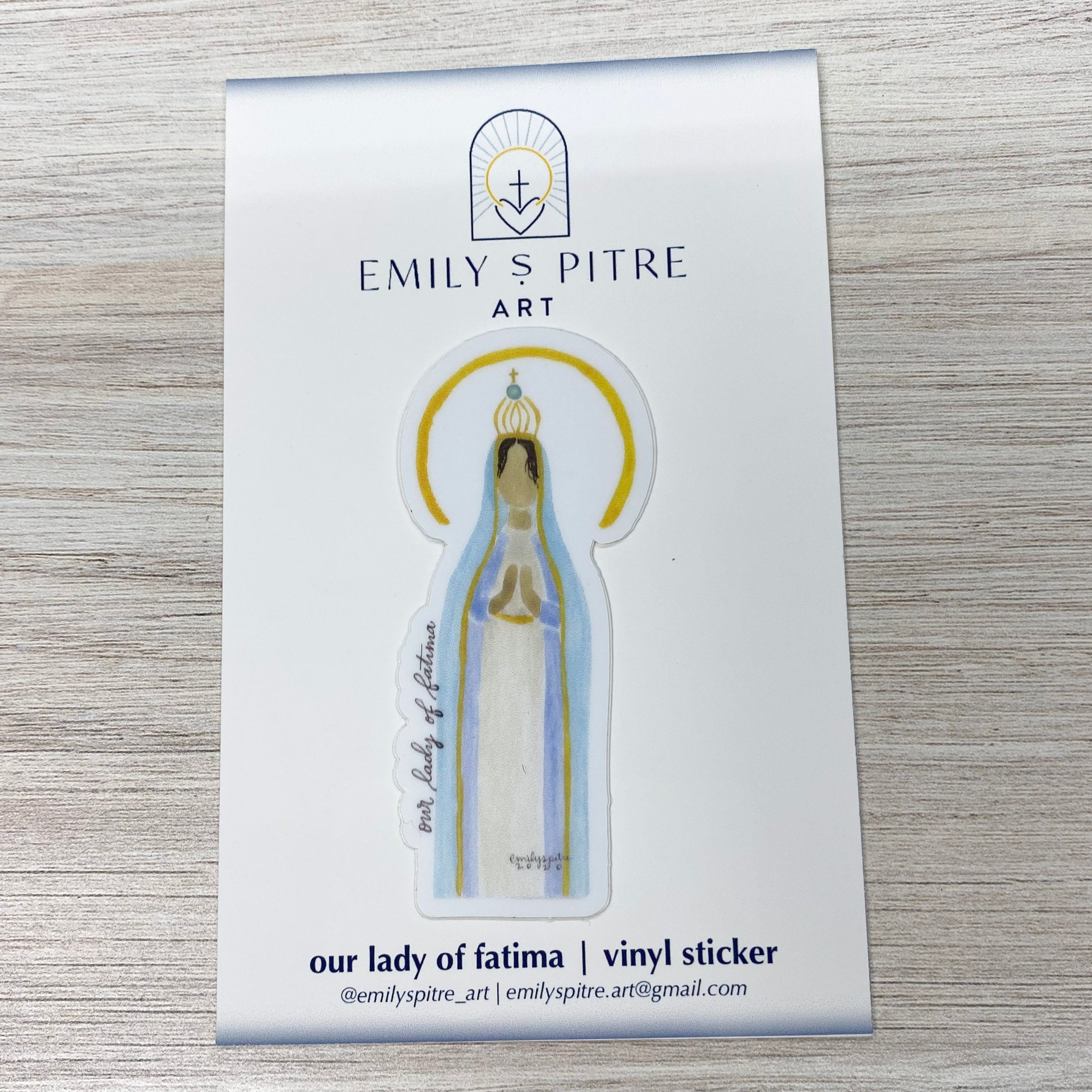 Our Lady of Fatima Sticker Crossroads Collective