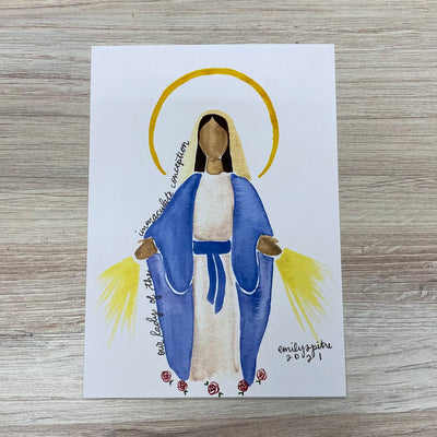 Our Lady of the Immaculate Conception Print Artwork Crossroads Collective