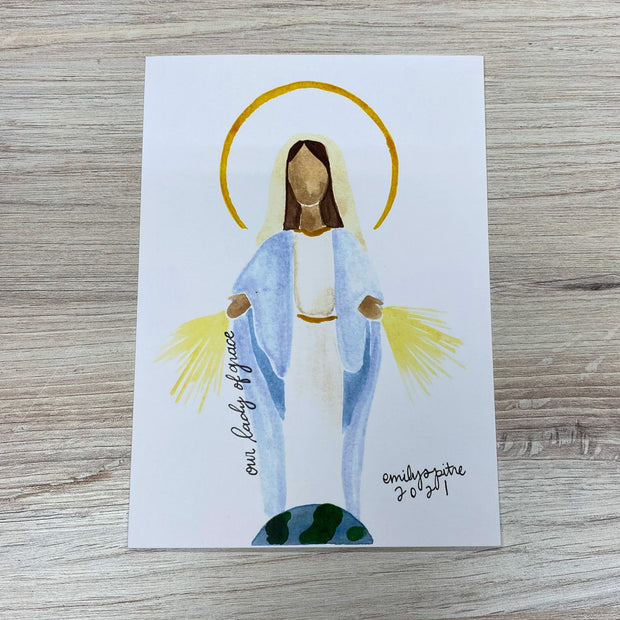 Our Lady of Grace Print Artwork Crossroads Collective