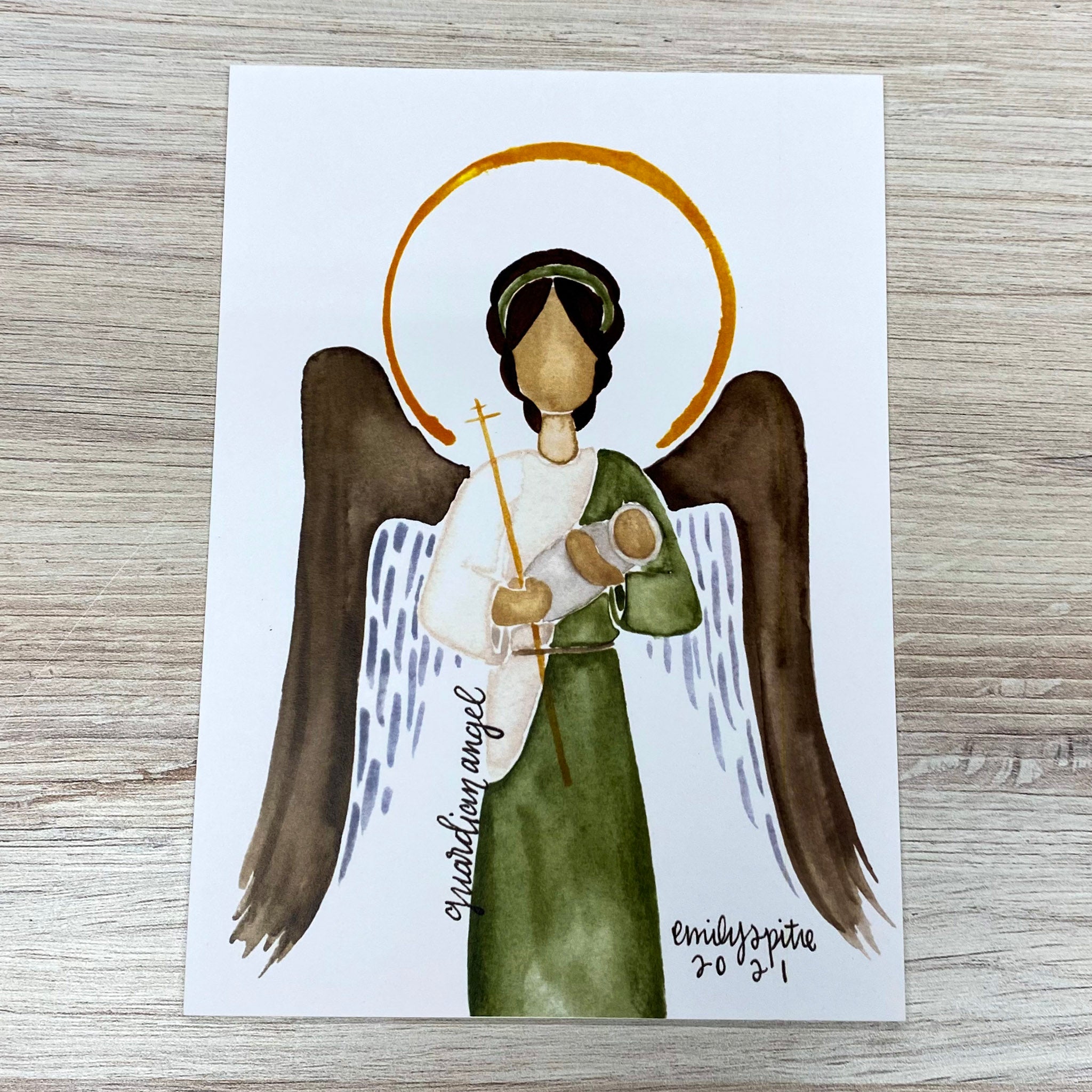 Guardian Angel Print Artwork Crossroads Collective