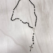 7" x 9" Black Wood Benedictine Rosary Rosary Crossroads Collective