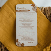 Litany for Motherhood Prayer Card