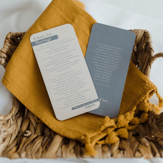 Litany for Marriage Prayer Card