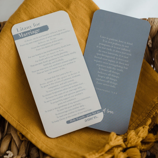 Litany for Marriage Prayer Card