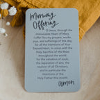 Morning Offering Prayer Card