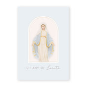 Litany of Loreto Prayer Card | Blue
