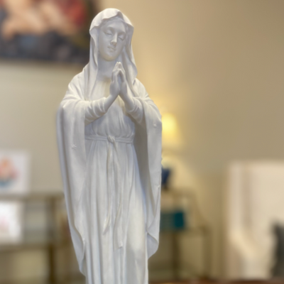 Immaculate Heart of Mary White 10in Home & Decor Crossroads Collective