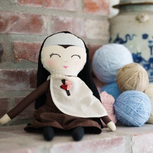 St. Thérèse of Lisieux Doll in collaboration with Marzipantz