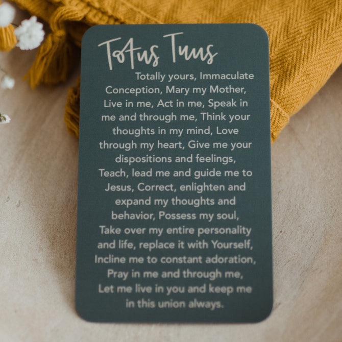Totus Tuus Prayer Card