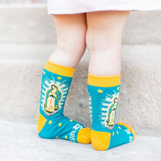 Kids Our Lady of Guadalupe Socks Clothing & Apparel Crossroads Collective
