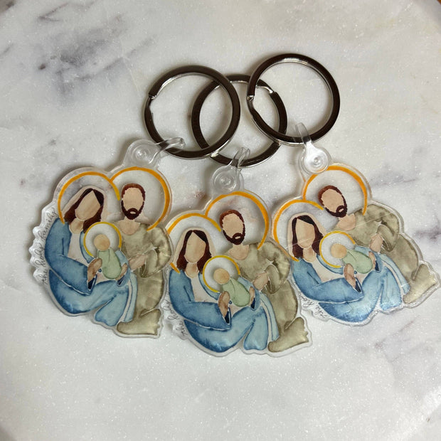 Holy Family Keychain