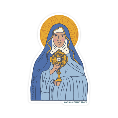 Saint Clare of Assisi Sticker