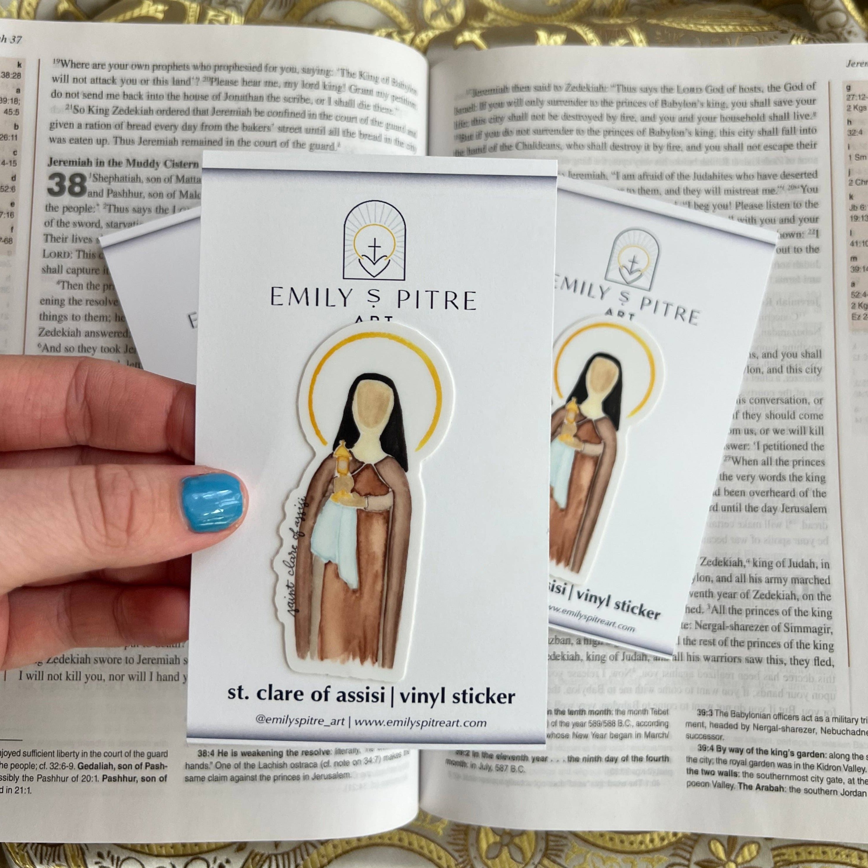 St. Clare of Assisi Sticker