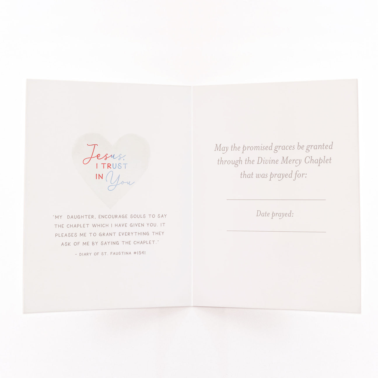 Divine Mercy Prayer Card | Blue Crossroads Collective