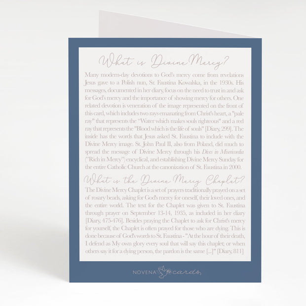 Divine Mercy Prayer Card | Blue Crossroads Collective