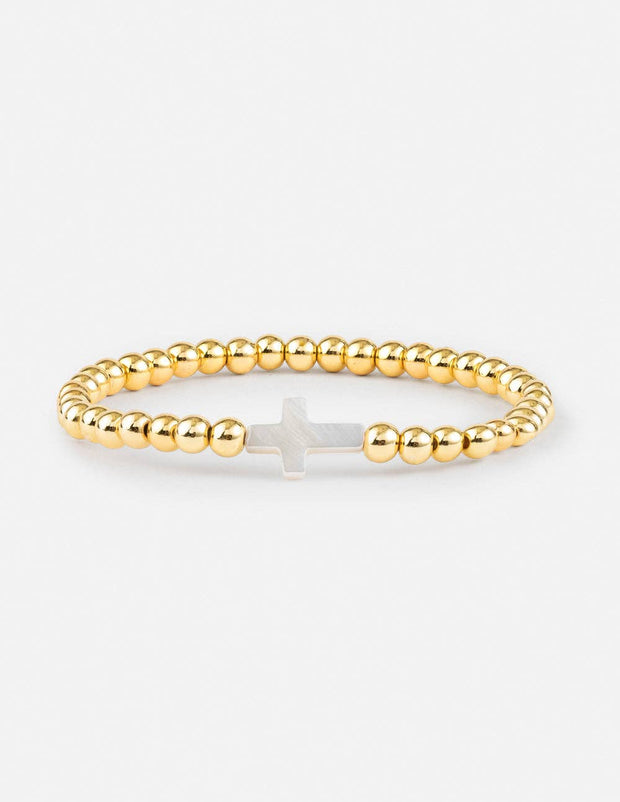 Gold Cross Bracelet