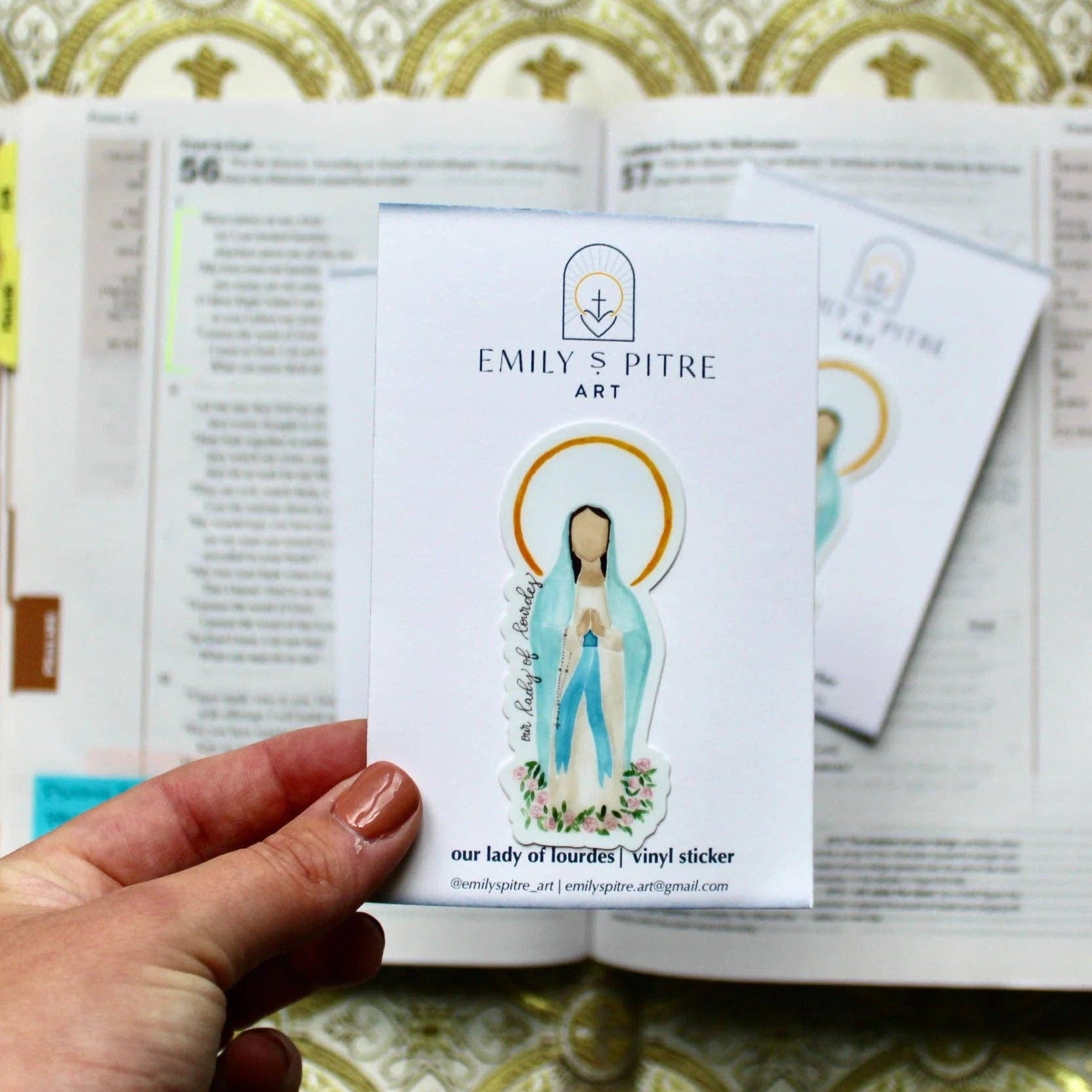 Our Lady of Lourdes Sticker