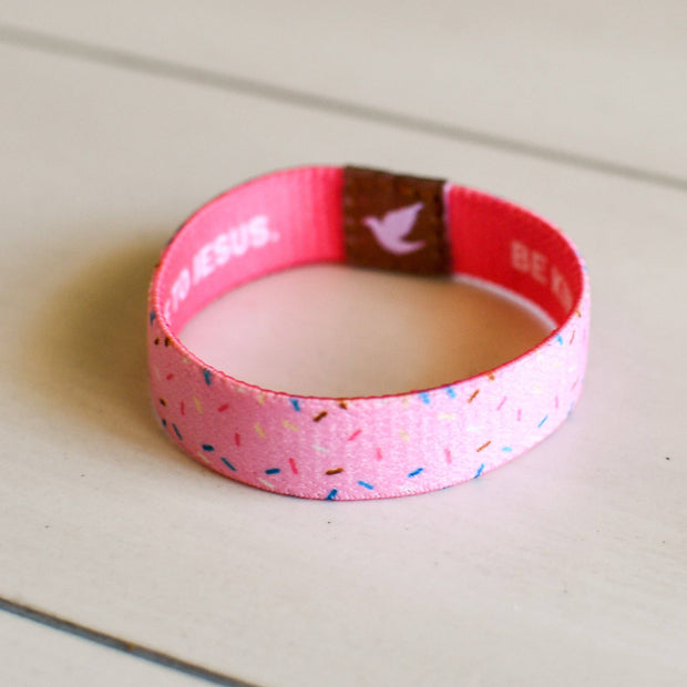 Kind and Brave Sprinkles Girls Elastic Bracelet