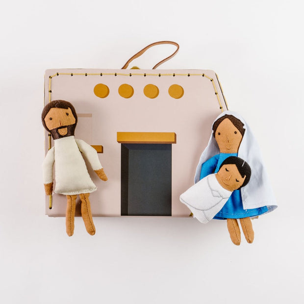 Holy Family Mini Suitcase Dolls