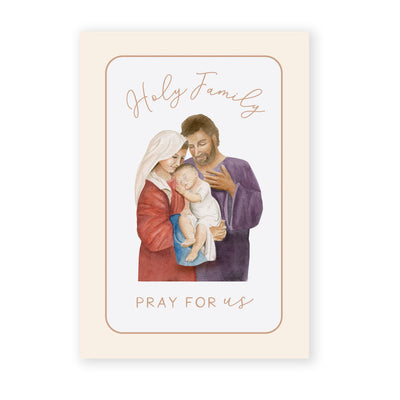 Holy Family Prayer Card | Pray for Us Cards Crossroads Collective