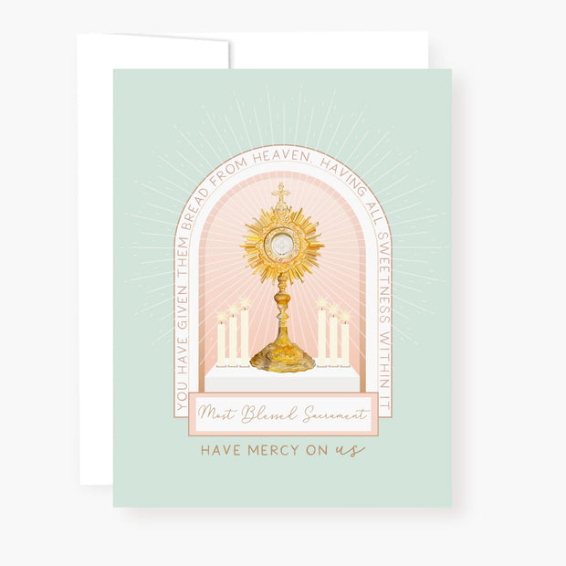 Holy Hour Card | Mint Green Cards Crossroads Collective