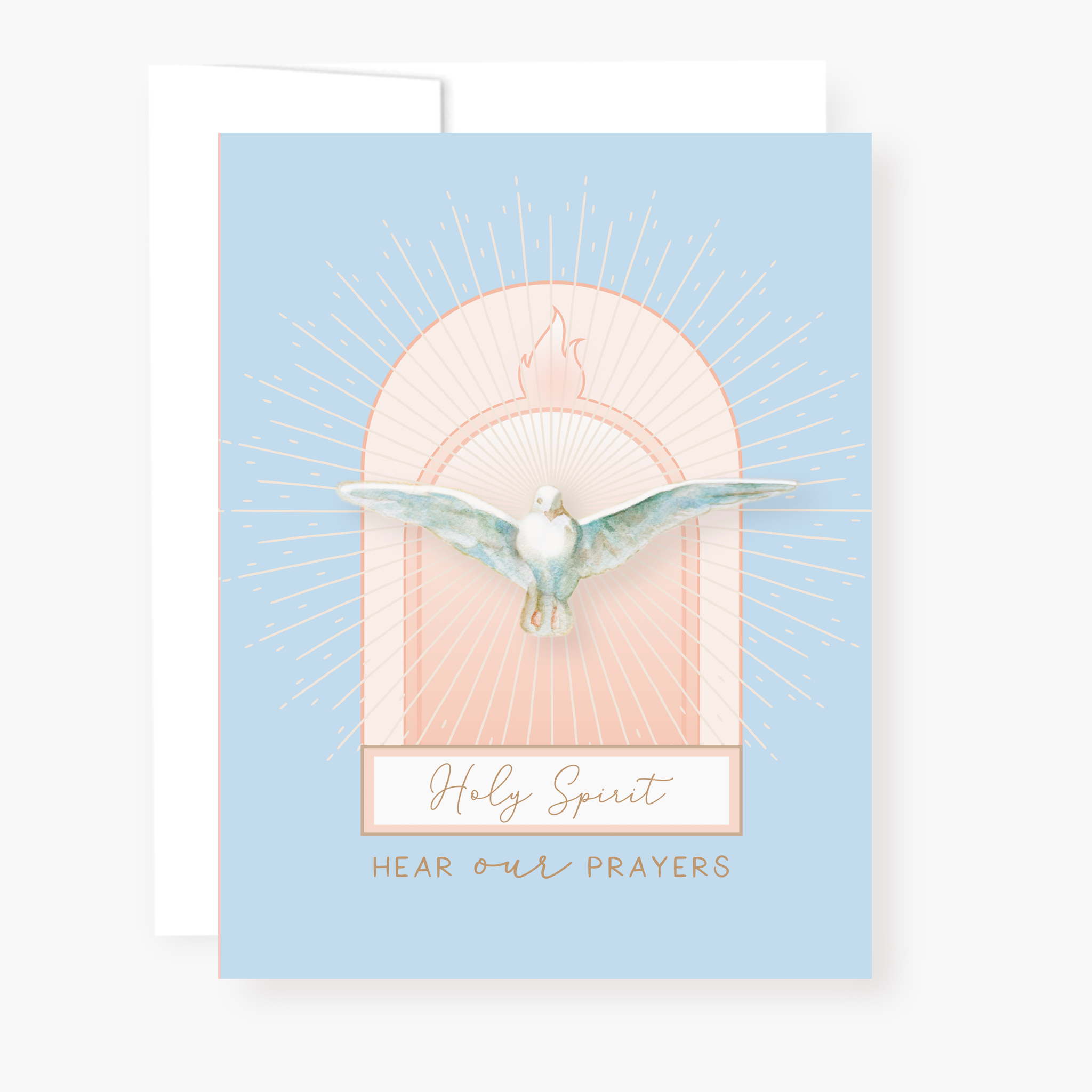 Holy Spirit Novena Card | Arch | Blue Cards Crossroads Collective