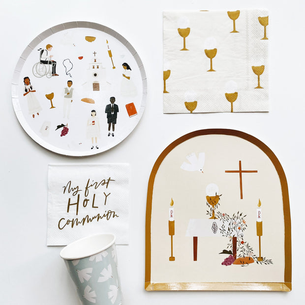 First Communion Dinner Plates Party Supplies Crossroads Collective