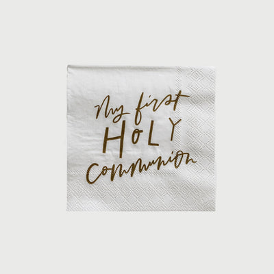 My First Holy Communion Cocktail Napkins Party Supplies Crossroads Collective