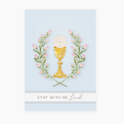 Stay With Me Lord Prayer Card | Light Blue Crossroads Collective