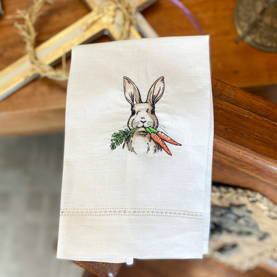 Bunny with Carrots Tea Towels