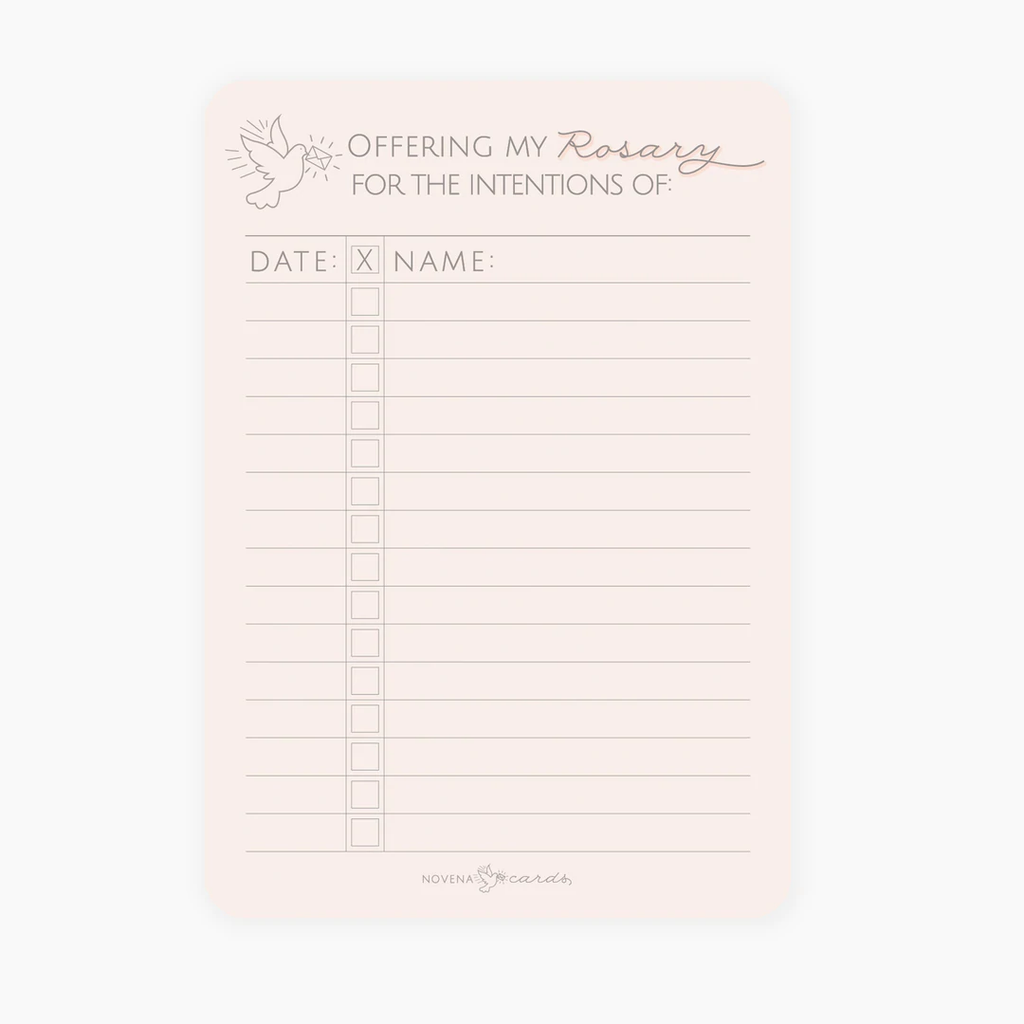 Praying Rosary for Others Checklist Crossroads Collective