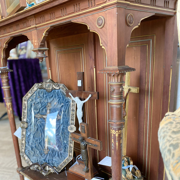 Antique Home Altar Display Case