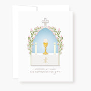"I Prayed for you at Mass" Card | White Cards Crossroads Collective