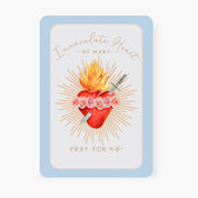 Immaculate Heart of Mary Prayer Card | Blue Cards Crossroads Collective