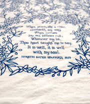 It Is Well Hymn Tea Towel Home & Decor Crossroads Collective