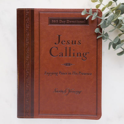 Jesus Calling Large Print Deluxe Devotional Catholic Literature Crossroads Collective