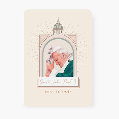 St. John Paul II Prayer Card | Pray for Us | Vatican Design Cards Crossroads Collective