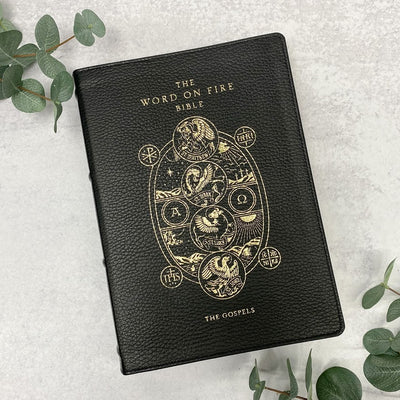 Word on Fire Bible (Volume 1): The Gospels- Leather Bibles & Missals Crossroads Collective