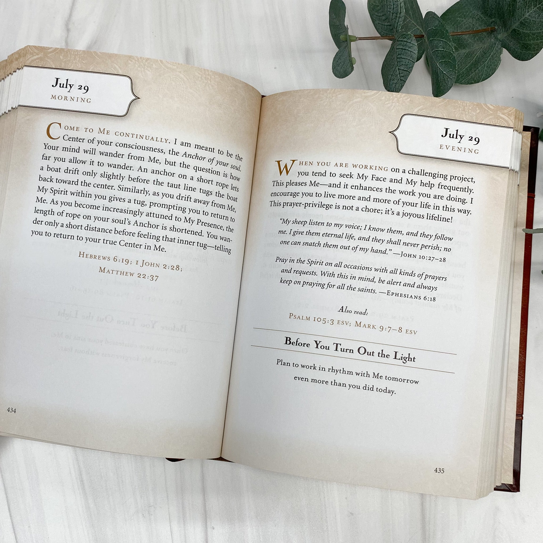 Jesus Calling Morning & Evening Devotional Catholic Literature Crossroads Collective